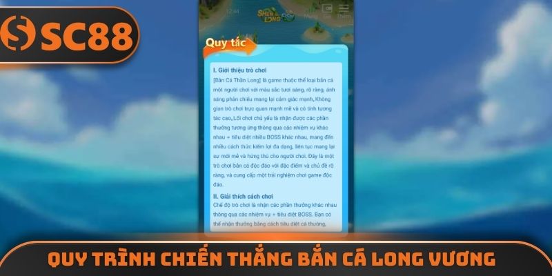 Quy trình chiến thắng bắn cá long vương